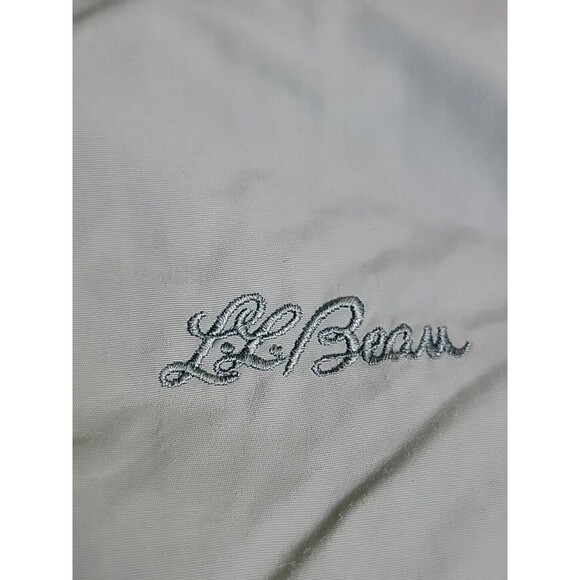 VTG LL Bean Jacket Mens L Green Full Zip Pockets 3 Season Outdoor Dad USA 90s - Picture 5 of 13